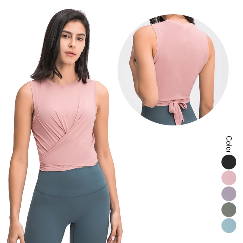Ladies Bandage Yoga Vest Fitness Clothing