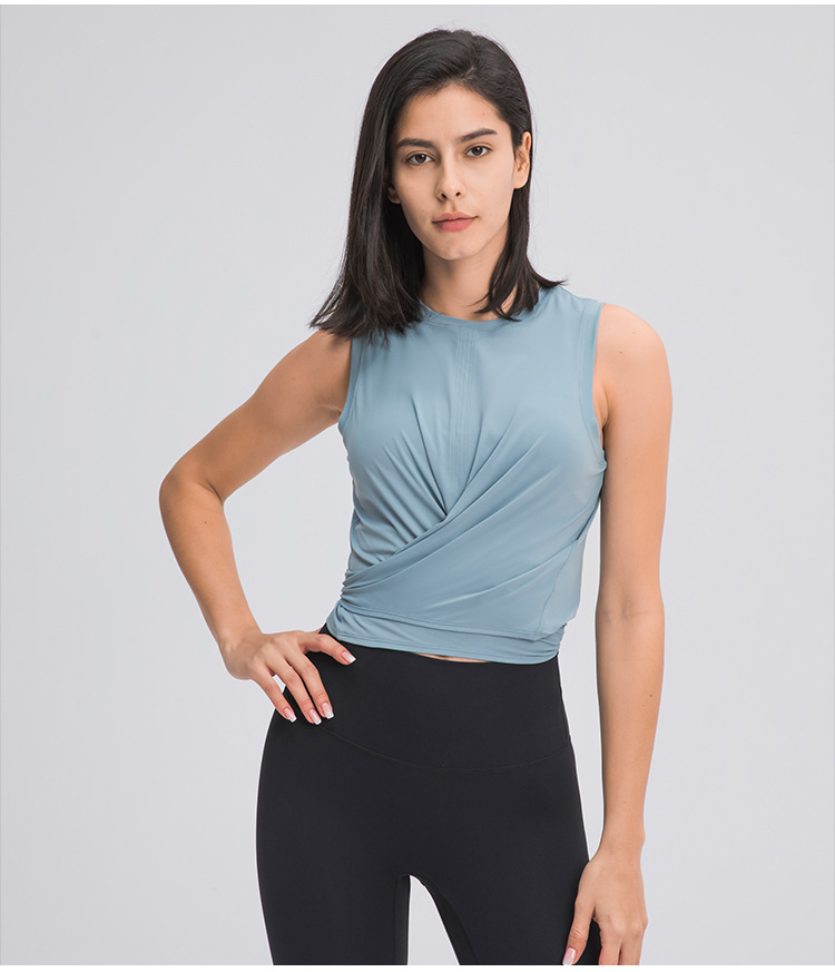 Ladies Bandage Yoga Vest Fitness Clothing