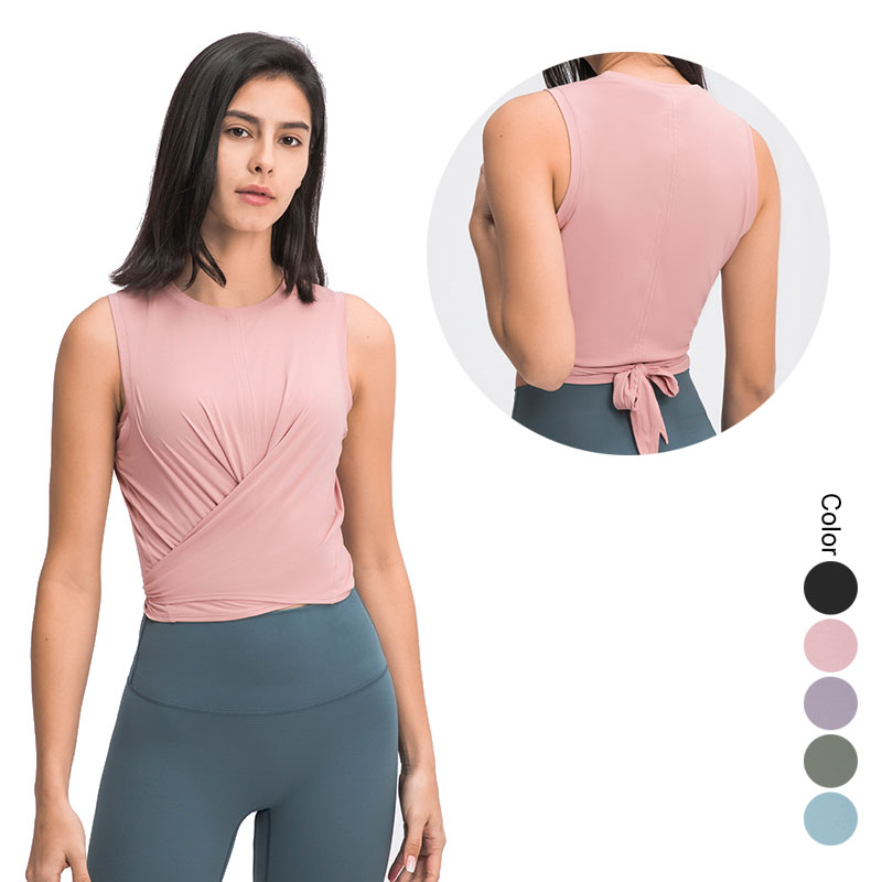 Ladies Bandage Yoga Vest Fitness Clothing