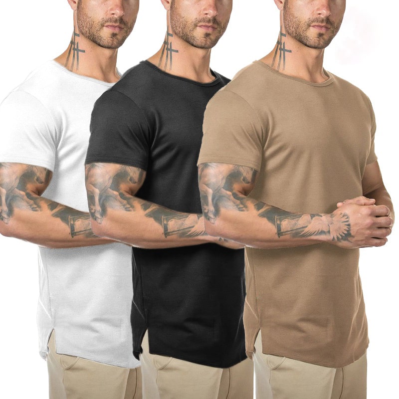 Men's Spandex Muscle T-Shirt Fitness Clothing